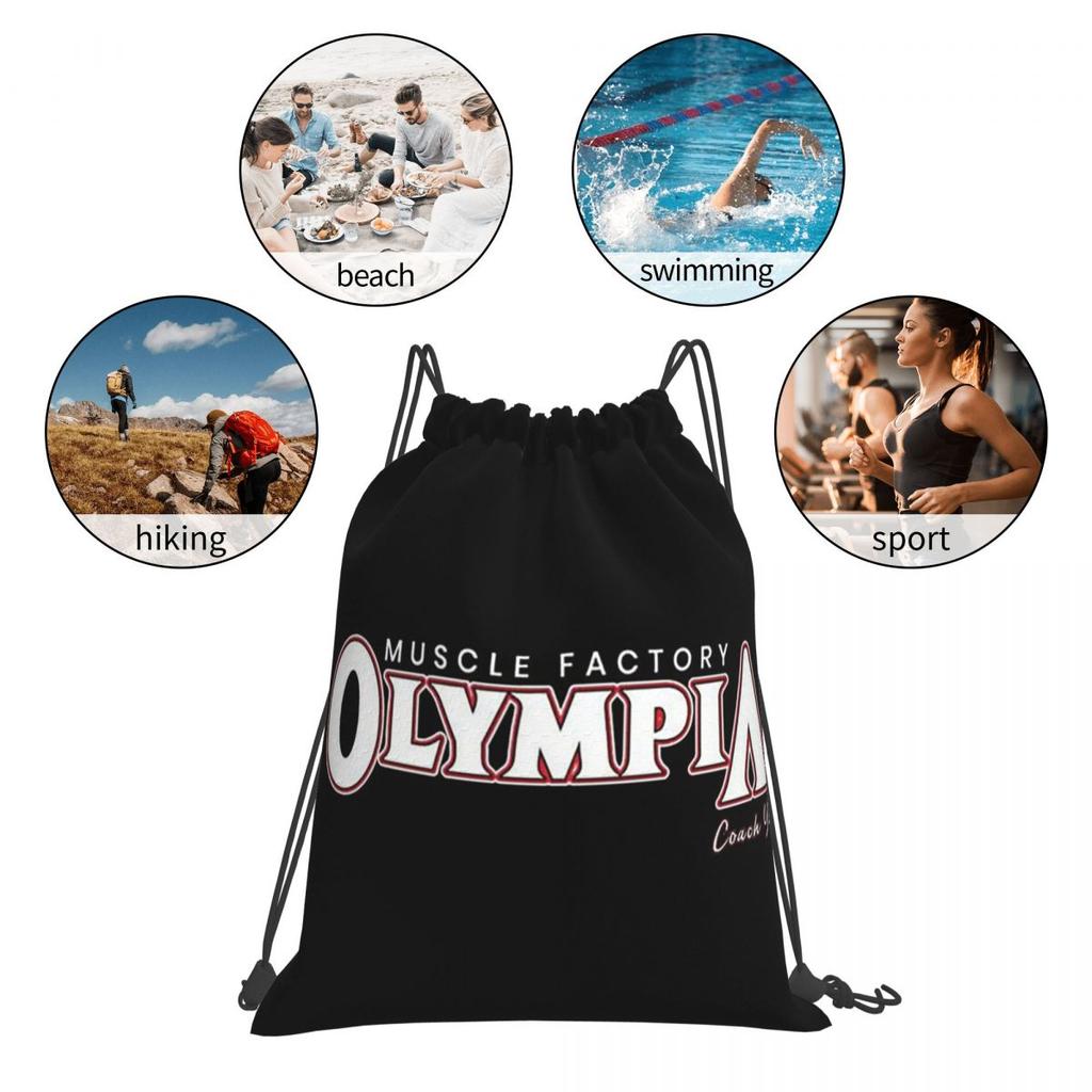 Future Mr OLYMPIA Motivations Backpacks Multi-function Drawstring Bundle Pocket Sports Bag Book Bags for Travel Students