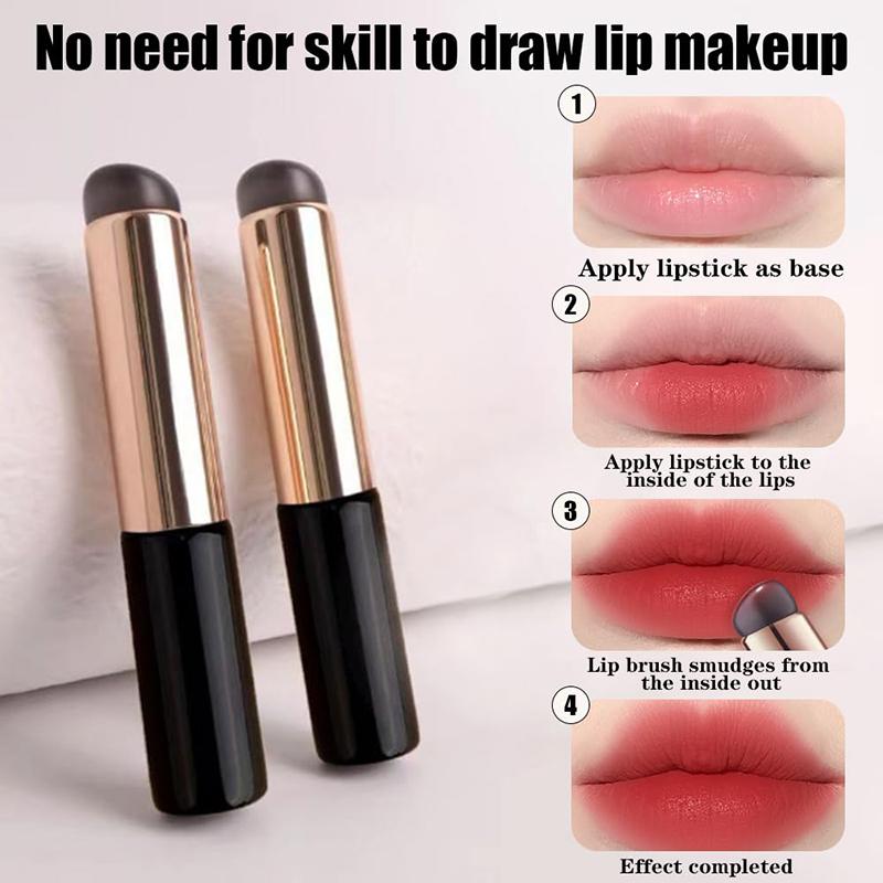 Silikon Runder weicher Lippenpinsel Lippenstift Anwendung Wischpinsel Mädchen Kosmetische Werkzeuge Make-Up Pinsel