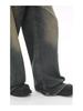 2024 Unisex Retro Hong Kong Style Wide-Leg Jeans - Blue, All-Season