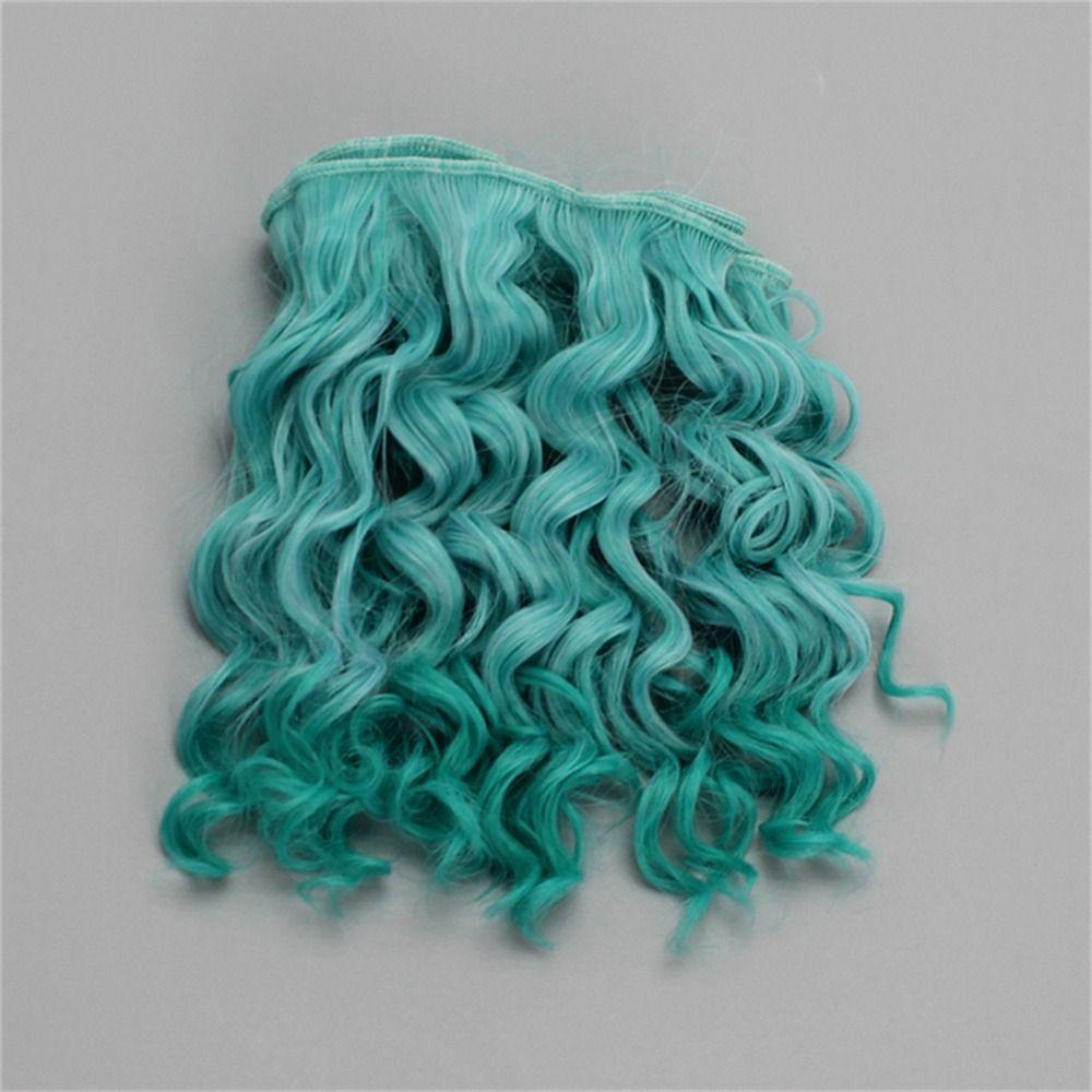 Hochtemperatur 15*100cm 1/3 1/4 1/6 Puppe Puppenhaar Puppenhaar Perücke Puppe Lockenperücken Puppenperücke