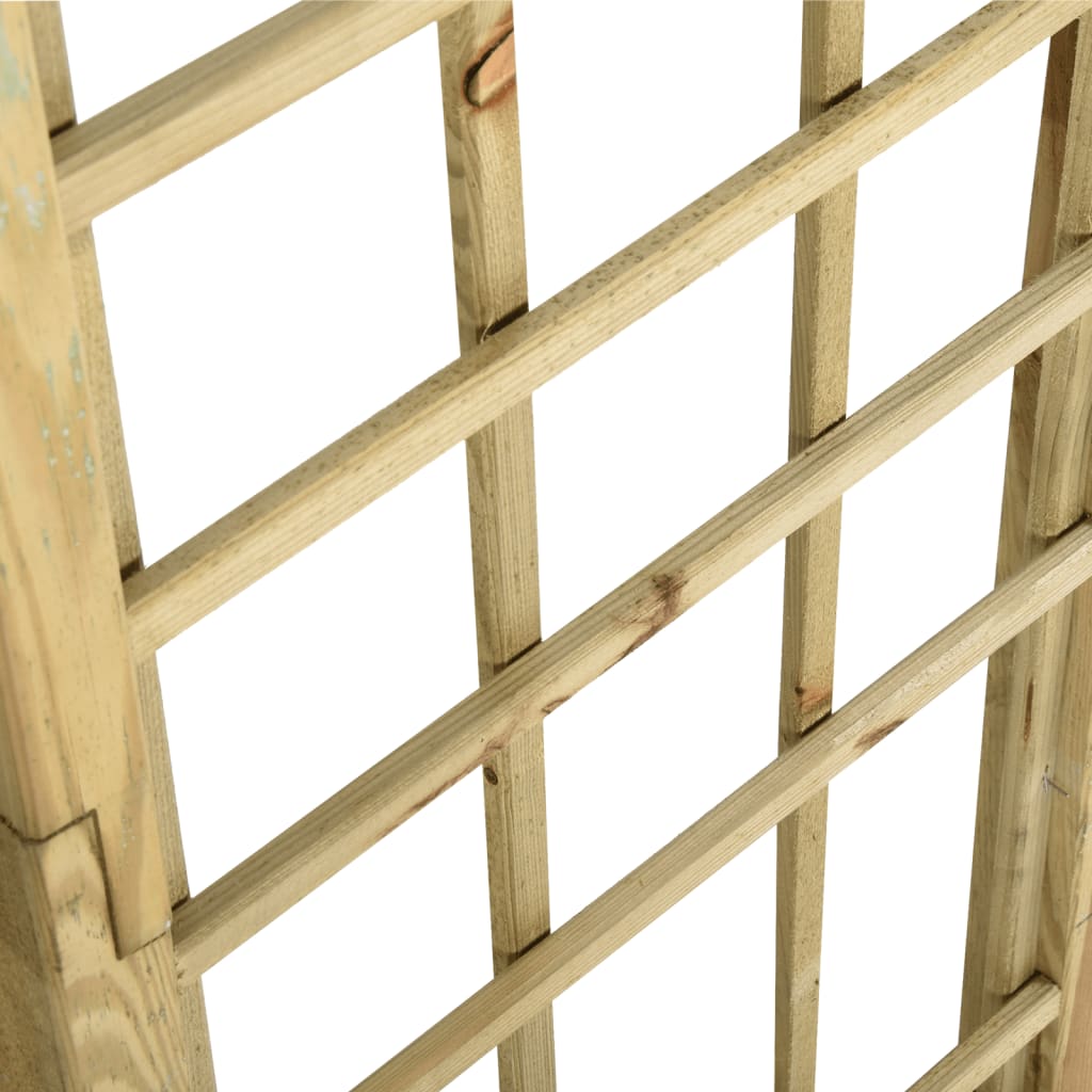 vidaXL Garden Arch Green Pine Wood Impregnated