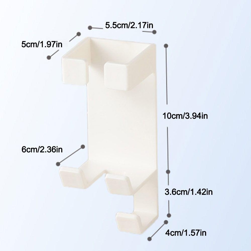 Wall Mounted Curling Iron Storage Rack Punch-Free with Hook Hair Dryer Organizer Space Saving Hair Curler Holder for Bathroom