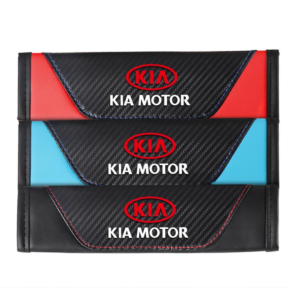 2026 Hot Car Sticker 2pcs Car Seat Belt Shoulder Protector Cover Safety Belt Padding Pad for Kia Sportage 3 Rio K2 Ceed Carnival