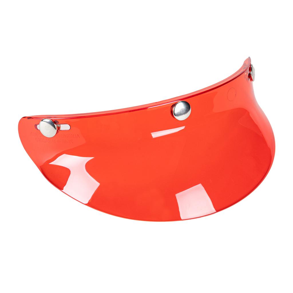 3 Snap Button Visor Lens Visor Flip Up Wind for Open Face Motorcycle Helmet