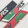 AAAJA1 NEW 3D Metal Car Letters Logo VRS Front Grille Side Fender Trunk Badge Label For Skoda VRS Sticker Emblem Auto Accessories
