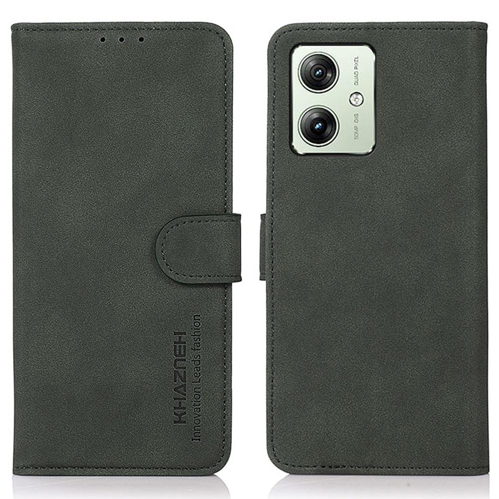 

For Motorola Moto G64 5G/G54 Power 5G Case PU Leather Wallet Phone Cover Green