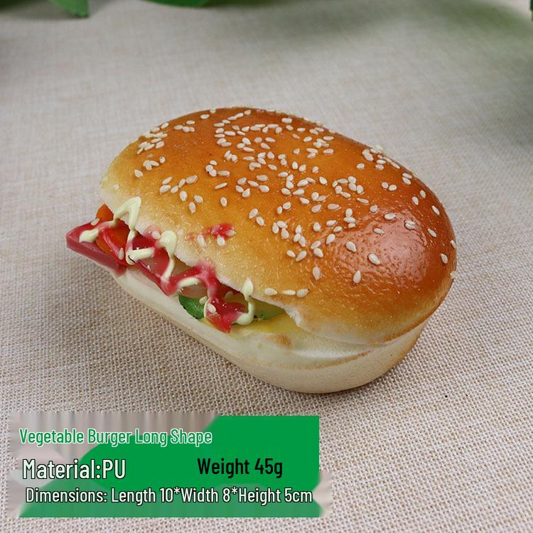 Simuliertes Hamburger-Sandwich-Modellspielzeug für Auslage, Dekoration und Fotografie