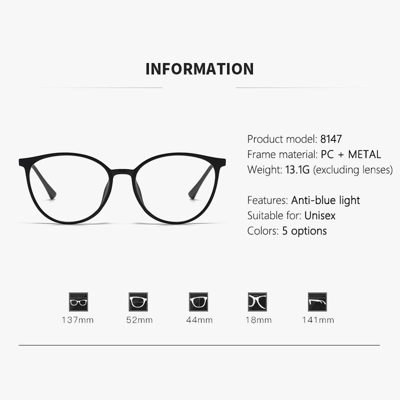 Posensitive Color-changing Nearsighted Glasses With Anti-blue Light Protection