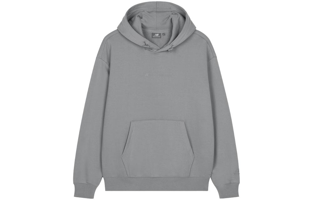 New Balance Sweatshirts Men s Gray Hooded Moderate Regular 5CD37221-DKG S