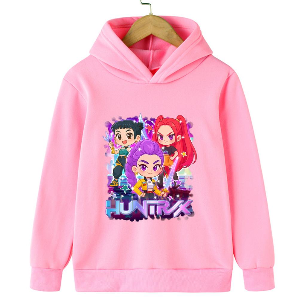 

Huntrix Demon Hunter Children s Hoodie Autumn Winter Boys Girls Warm Comfortable Fashionable Children s Hoodies 130cm