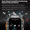 2026 New Dual Frequency GPS Smart Watch Men 1.96-inch HD AMOLED Screen Compass Bluetooth Call 5ATM Waterproof Sports Smart Watch