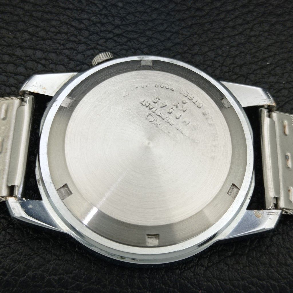 Seiko 5 AUTOMATIC 7009A VINTAGE REFURBISHED JAPAN MENS RED DIAL WATCH A446293-1