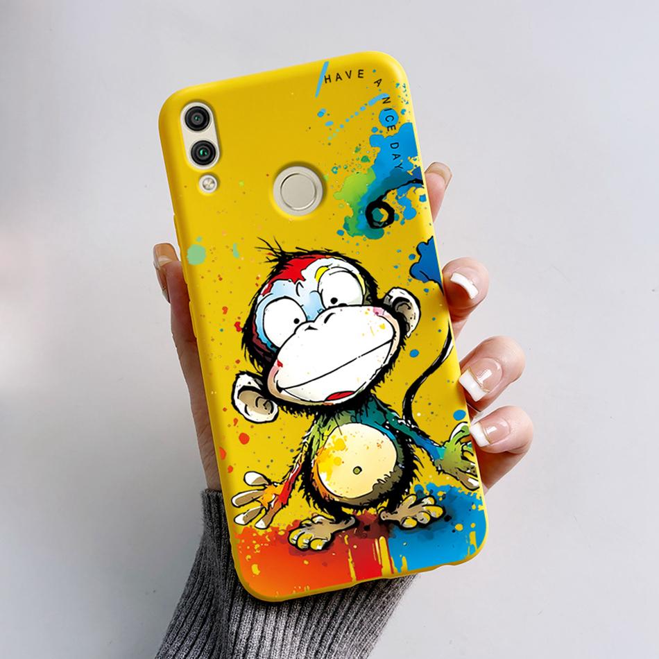 For Huawei Honor 8X Case Honor8X JSN-L22 JSN-L21 Bear Phone Case Soft TPU Cover Funda For Honor 8C BKK-L21 BKK-LX1 Honor8C Capa