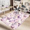 1PC Butterfly Flowers Extra Large Non-Slip Floor carpet, Office, family, bedroom, Studio - Large Area Rug,Longlasting Material-K0367