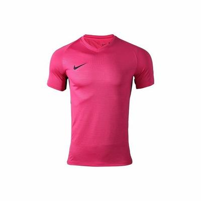 Men's Quick-Dry Soccer Team Training Short-Sleeve T-Shirt In Magenta