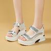 Plus Size Wedge Sports Shoes with Thick Sole - Lightweight and Comfortable Sandals for Women