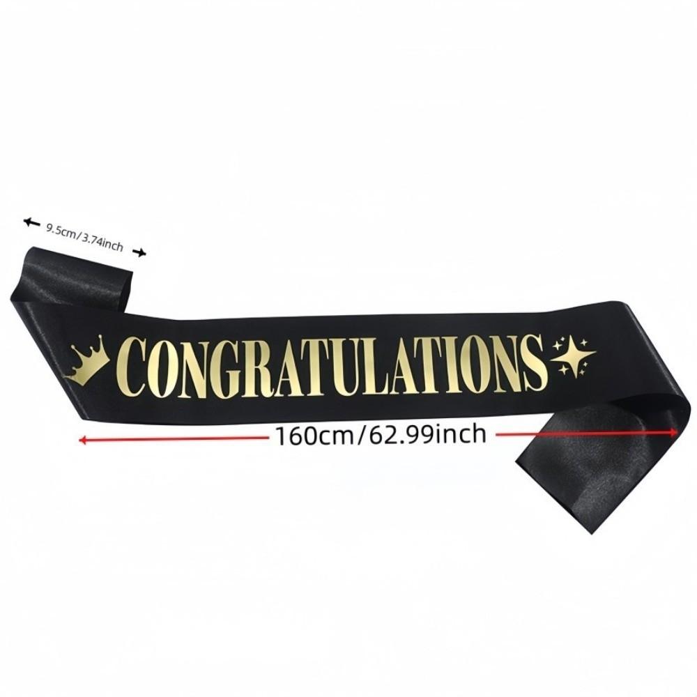 Satin-Stola mit Farbverlauf Mehrfarbiges Satinband Neues Glückwunschband Geschenk