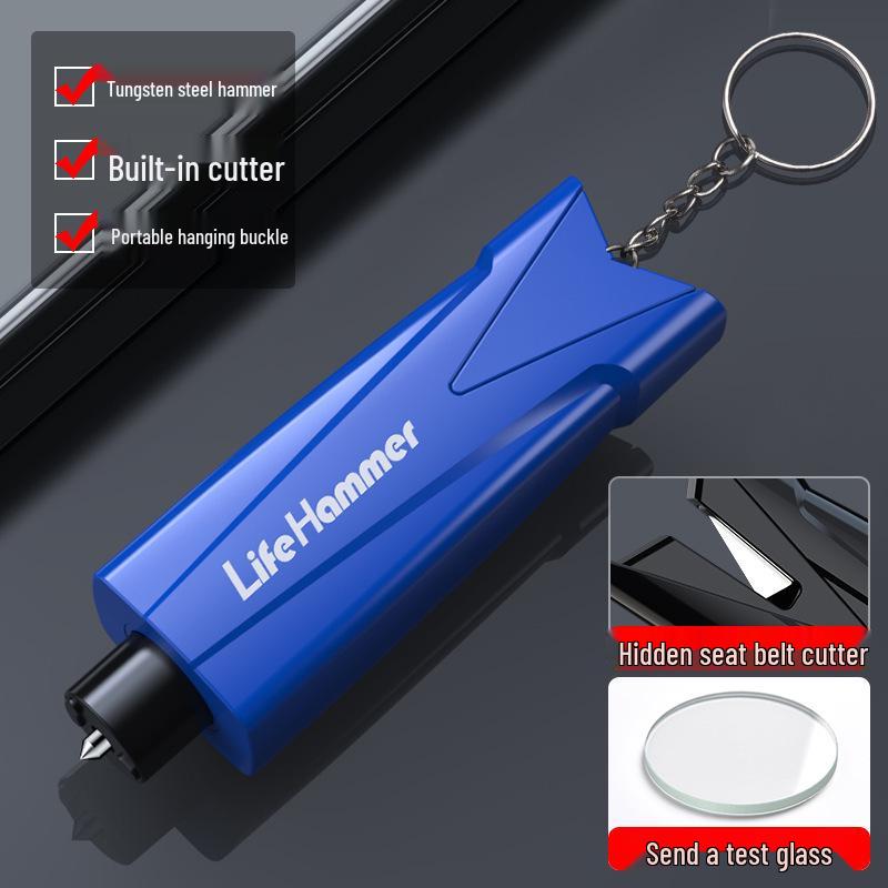 Multifunctional Car Safety Hammer with Seatbelt Cutter