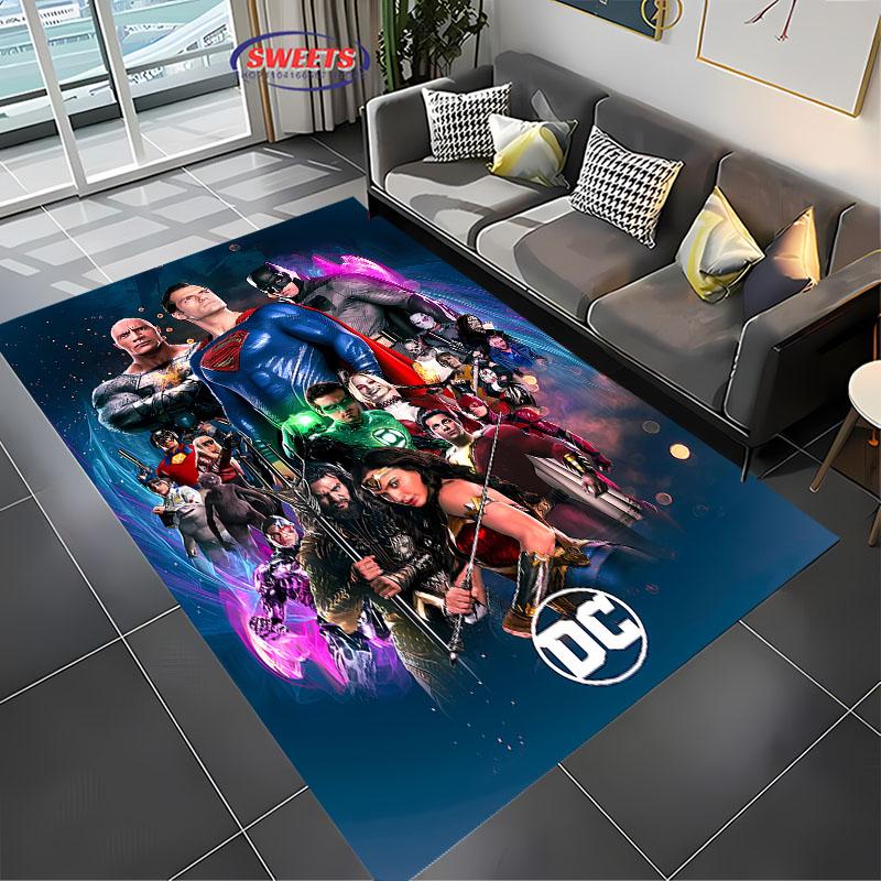 Justice League Carpet New Release! Anti-slip Sound Insulation, Rug for Living Room Bedroom Bedside and Office Areas, Durable Mat