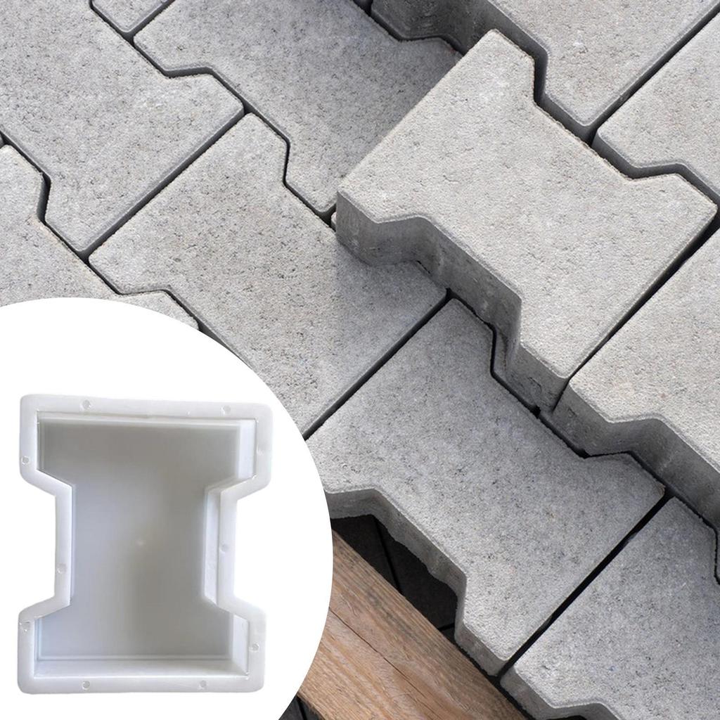 Concrete Brick Mould Lightweight Decorative Unique Form Floor Tile Stepping Stone Paver for Park Patio Pathway Outdoor