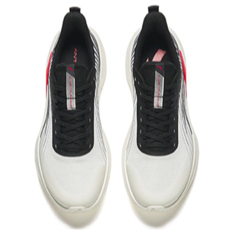 Anta Comfortable Casual Durable Low Top Short Distance Running Shoes Men Sneakers White Black 112435548-1