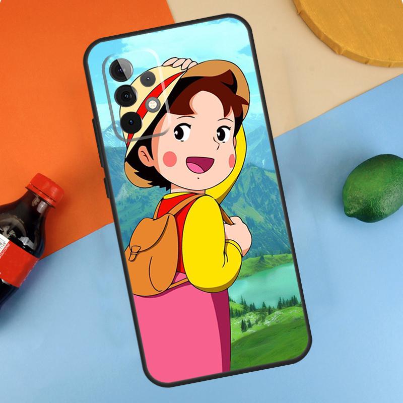 Cartoon Heidi Case For Samsung Galaxy A54 A34 A14 A53 A13 A23 A33 A73 A51 A71 A12 A22 A32 A52 A21S Coque