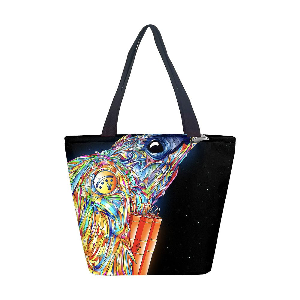 Women's Handbag No Theme Girl Shoulder Bag Printed Canvas Bag Fashion Trend Large Capacity Tote Bag