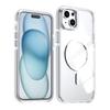 KEYSION Transparent Magnetic Case for MagSafe for iPhone 14 15 Pro Max Wireless Charging Shockproof Phone Cover for iPhone 14 15 Plus