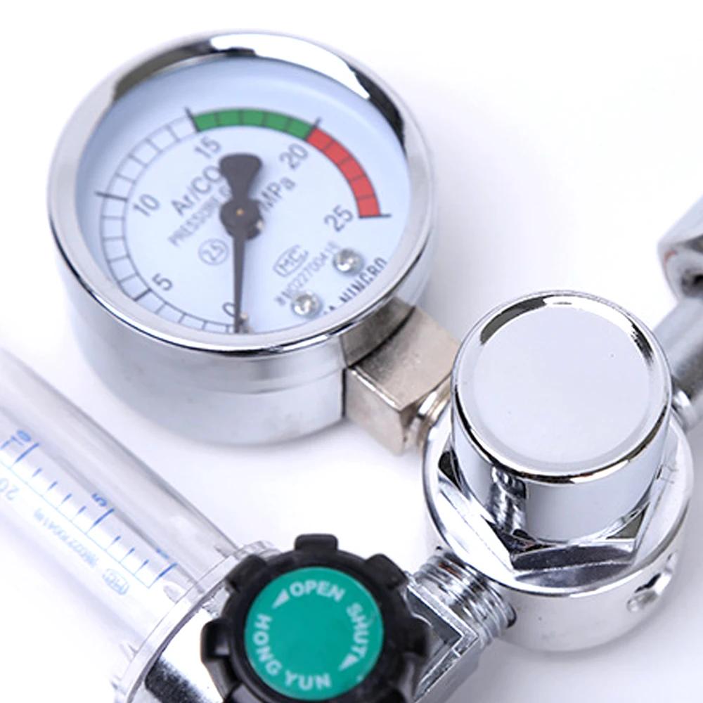 Meter 0-25Mpa Argon Regulator CO2 Mig Tig -Meter Gas-Regulators Flowmeter Welding Weld Gauge Pressure Reducer Flowmeter