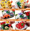 Babyspielzeug Weiches 3D Stoffbuch Erstes Buch Montessori Säugling Frühe Farbe Kognitive Lernspielzeuge Erlernen grundlegender Lebenskompetenzen Spielzeuge