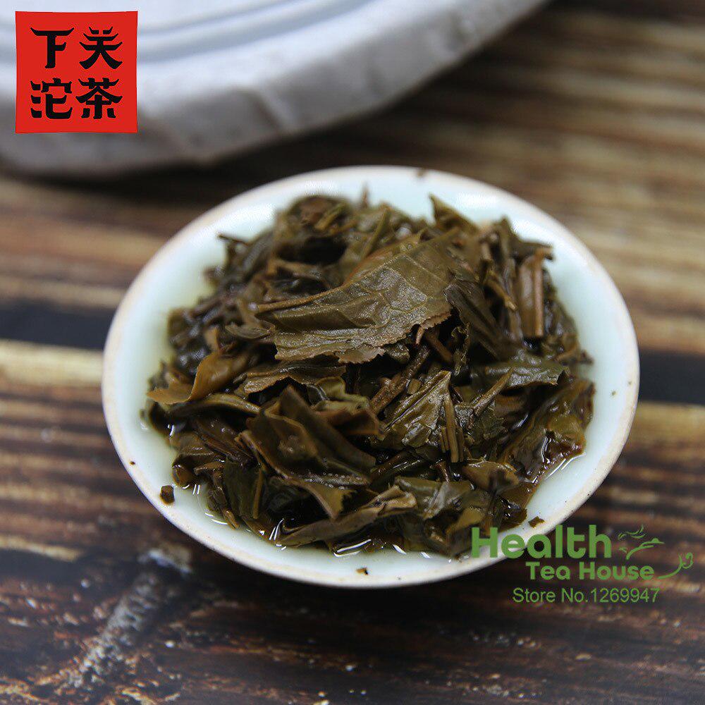 Xiaguan Puer 2013/2014 Yaşlı Ham Puer Çayı Demir Kek Gao Yuan Chen Sheng Puerh 357g