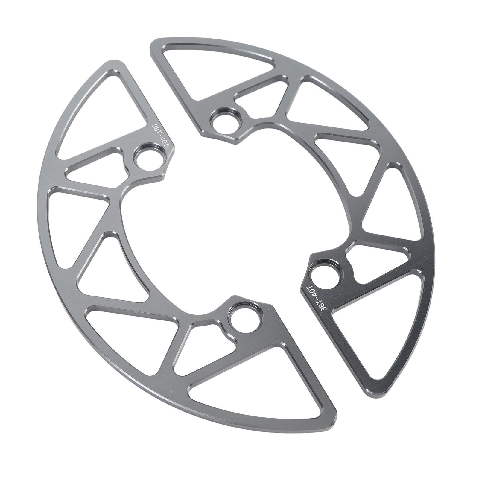 Защита цепи велосипеда Алюминиевый сплав 104BCD Защита велосипедной звезды для 38-40T Положительные отрицательные зубья Горный