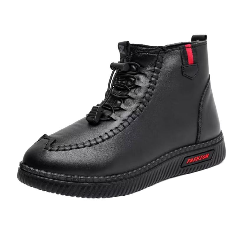 Winter new cloth shoes women's cotton shoes snow boots piled thickened waterproof non-slip middle-aged and elderly
