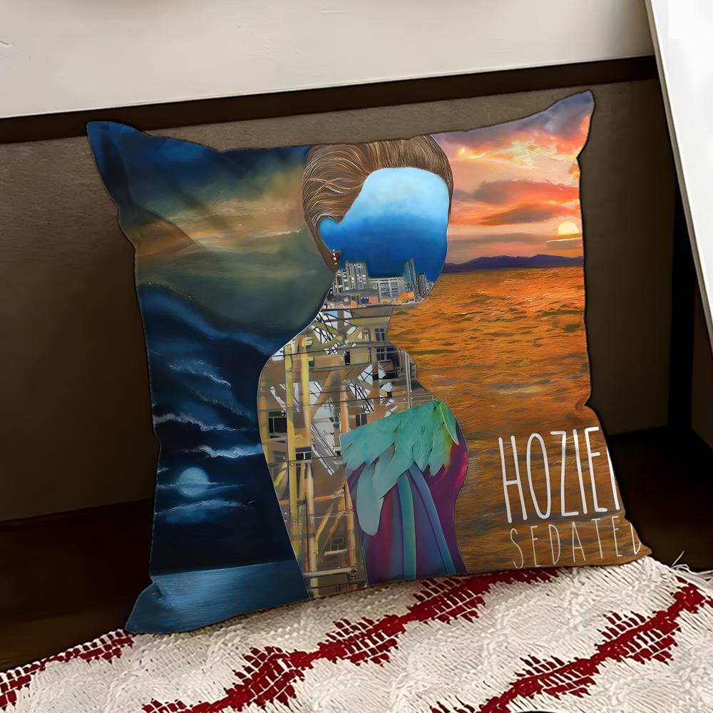 Hozier singer Cushion Cover Reversible Soft Durable Pillow Cover Home  Car MultiScene Use for Daily Comfort