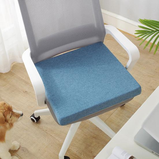 Waterproof Seat Cushion with Anti-Slip Rubber Back Zipper Design Height Comfort Support Multi Colors Mat for Chair Patio Living Room Kitchen Bedroom