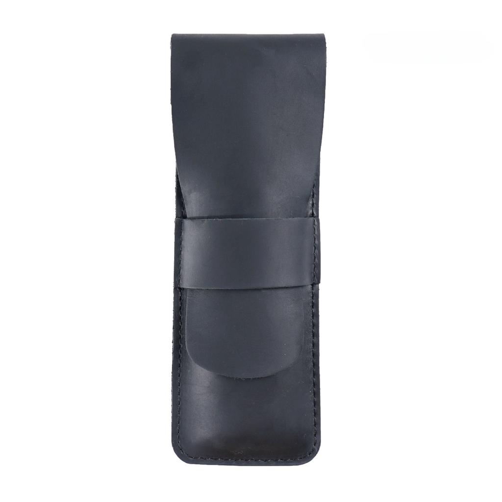 2026 Leather Pen Case Simple Small Pencil Case Cowhide Pencil Case Handmade Creative Men's and Women's Retro Stationery Box Storage Bag