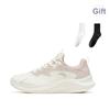 Anta Walking Trendy Non-Slip Durable Low-Top Running Shoes Women Sneaker White Gray 922525558F-6