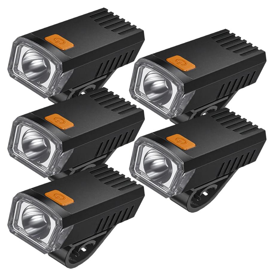 LED Bikes Lights Bike Flashlight USB Rechargeable Front Bicycle Light Lightweight Night Rider Cycling Headlight for Mountain