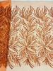 Orange Beaded Fabric Sequin Tulle Lace Embroidered Dubai New 2026 High Quality African Beads Embroidery Lace for Wedding Dress