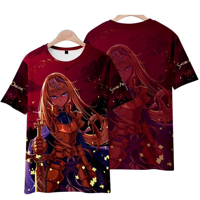 Sword Art Online AnimeT-Shirts Men Women Tee Shirt Short SleeveT Shirt Plus Size Tops
