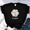 Luxury Brand Flower For Women's High-Quality Summer Printing T-shirt Casual Oversized Y2k Personality Sleeve O-neck
