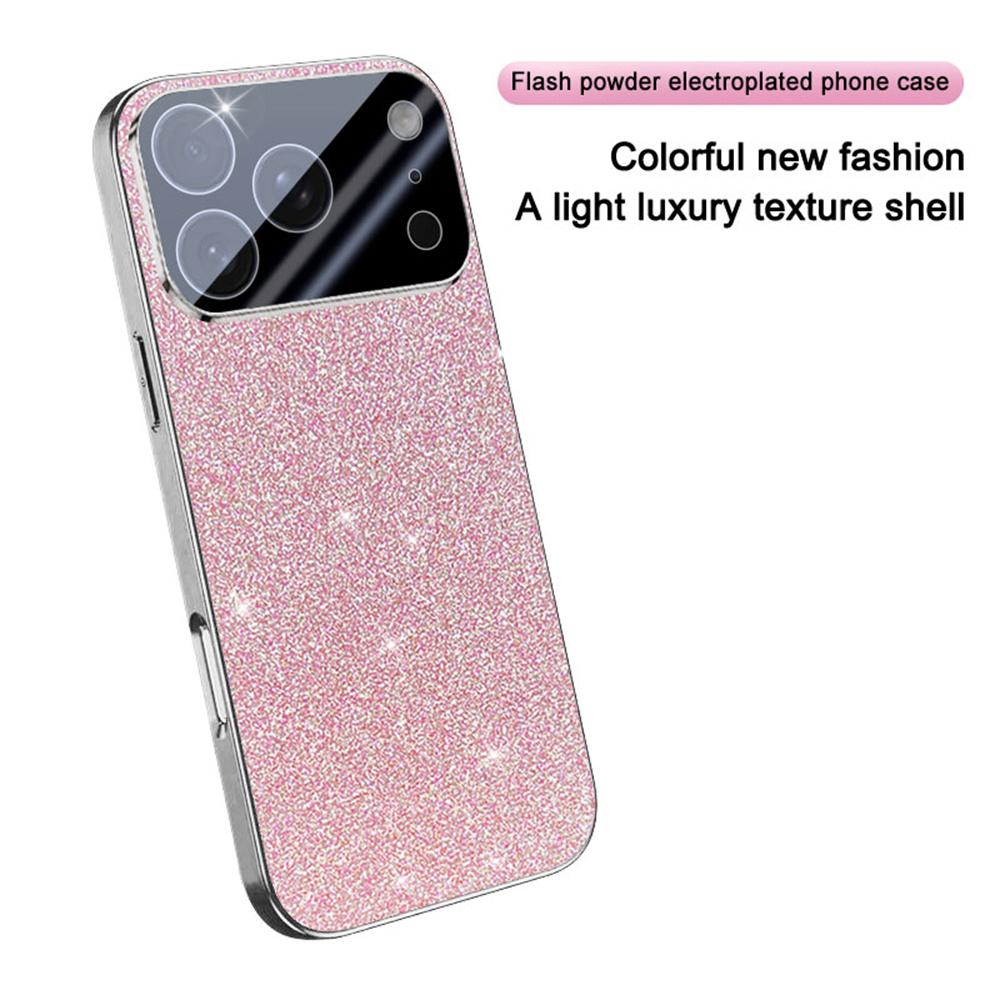 For iPhone 17 Pro Case Sparkling Starlight Glitter Electroplated Shockproof PC + TPU Phone Cover