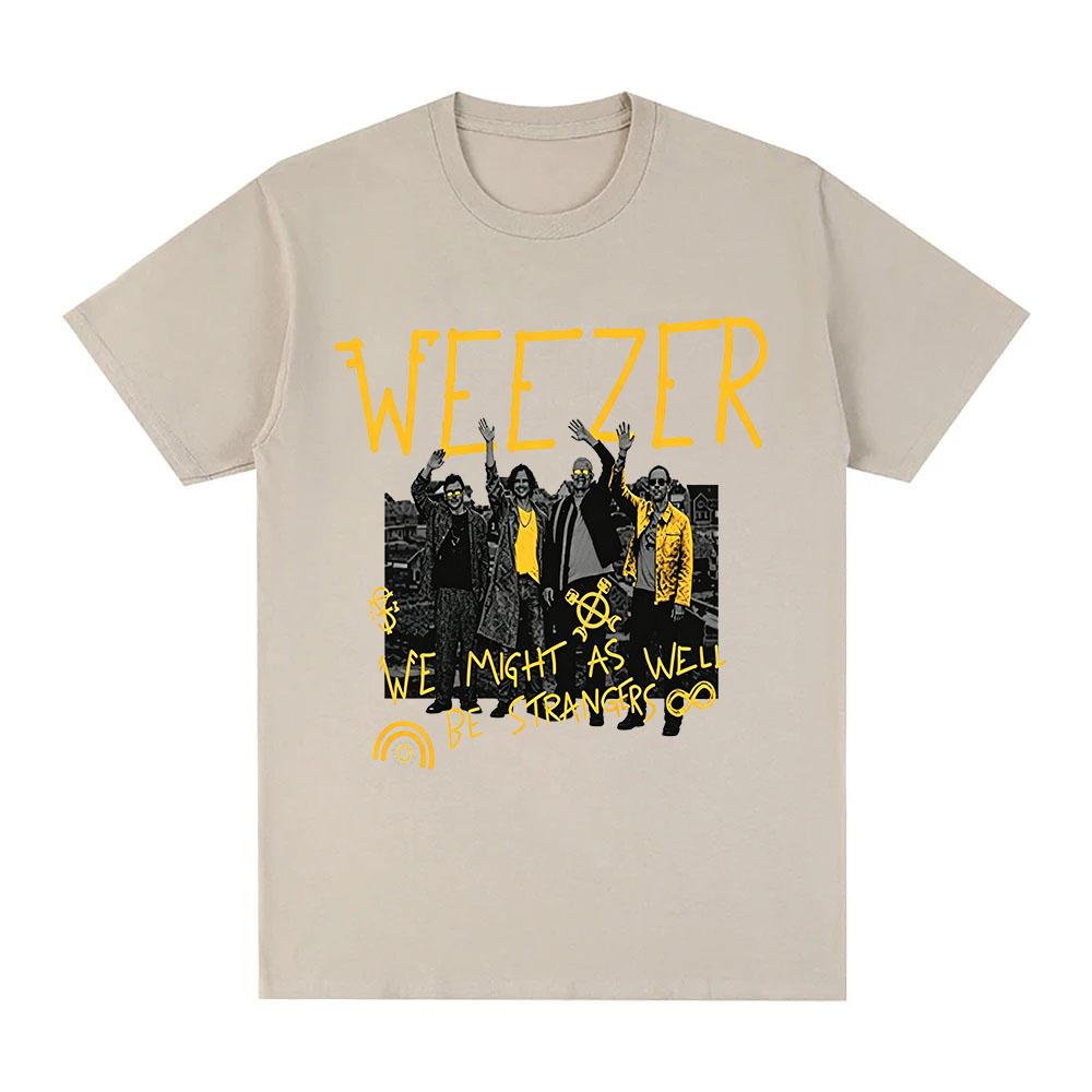 Weezer 2026 Bandtour T-Shirt Baumwolle Neue Alben Vorabveröffentlichung Grafikdruck T-Shirts Mode Damen Herren Lässig Rundhals Oberteile Sommer