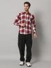 Bigreams Men's Yarn-Dyed 100% Cotton Slim Fit Checkered Flannel Shirt For Full Sleeve Shirt