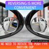 360° Adjustable Transparent Rearview Mirror Car Small Round Mirror Convex Blind Spot Mirror Safe Driving Wide Angle Auto Parts