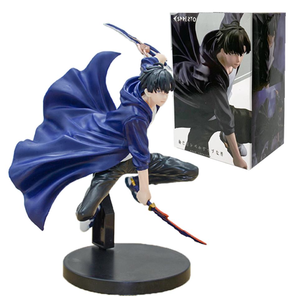 New SoloLeveling Shadow King Figure Sung Jinwoo Cheng Xiaoyu Handheld Model Desktop Ornament Action Figure Anime Collection Gift