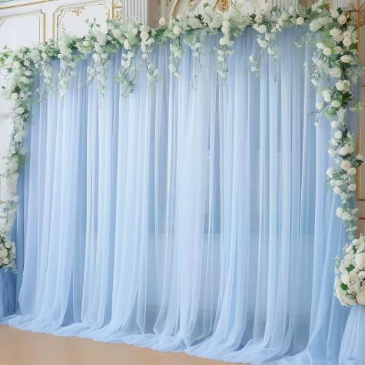 Tessuto Tulle Decorazioni Fai da Te Accessori Matrimonio Festa Evento di Natale Tessuto a Rete Trasparente Materiale Elegante Runner da Tavola Fiocchi per Sedie Sfondo