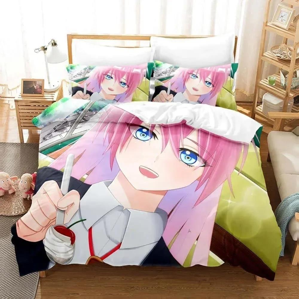3D Kawaii Girls Shikimori's Not Just a Cutie Printed Bed Set Duvet Cover Pillowcase Bedding Set Bed Linen Sheet Quilt Cover Full