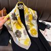Square Silk Scarf Hijab Female Turban Bandana Headscarf Neckerchief Shawl Handkerchief Headband Luxury Print Fashion Wraps