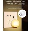 10 Stück USB-Nachtlicht, warmweiß, LED-Plug-In-Glühbirne, tragbares Licht für die häusliche Umgebung, energiesparendes Lese-Nachtlicht